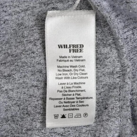 Aritzia Wilfred Free Zlata Gray Knit Open Front Cardigan Sweater Size XS - Picture 7 of 11